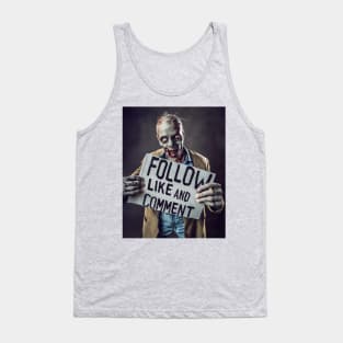 Social Media Influencer Zombie - The Digital Apocalypse Tank Top